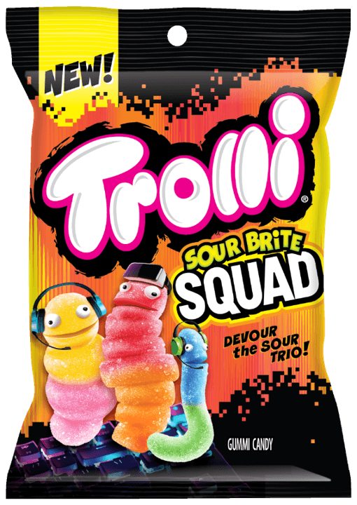 TROLLI SOUR BRITE SQUAD PEG  4.25OZ