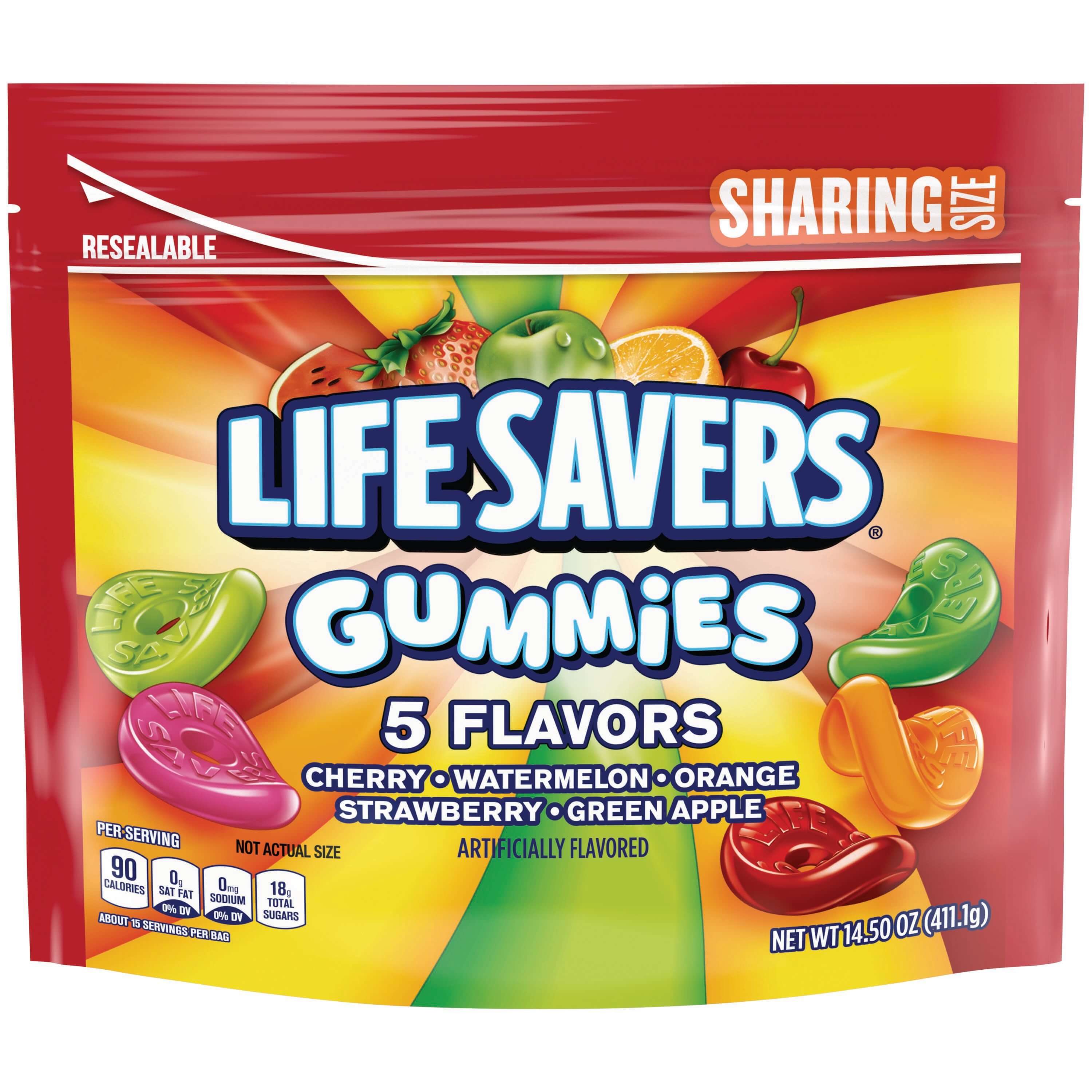 LIFESAVER GUMMIES 5 FLAVOR   14.5OZ