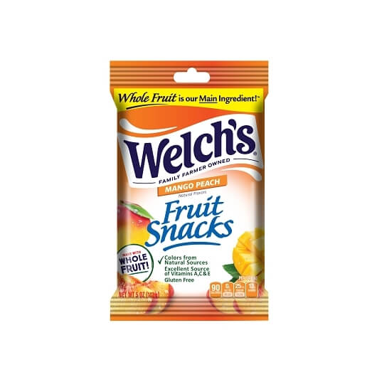 WELCHS FRUIT SNACK MANGO PEACH 5OZ