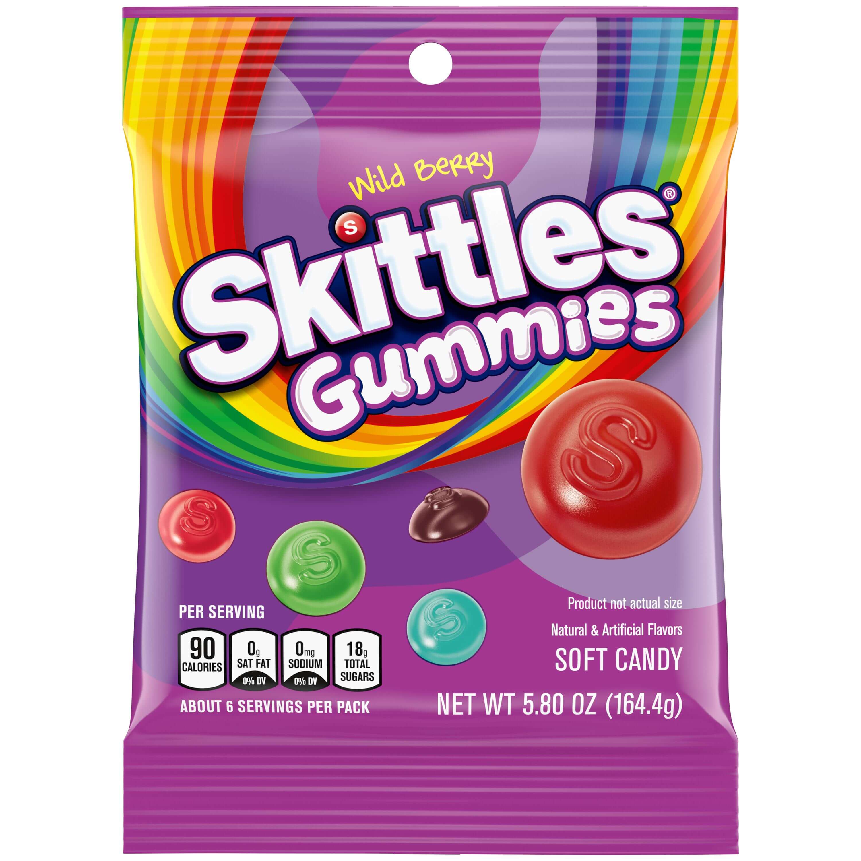 SKITTLES GUMMIES WILDBERY PEG 5.8OZ
