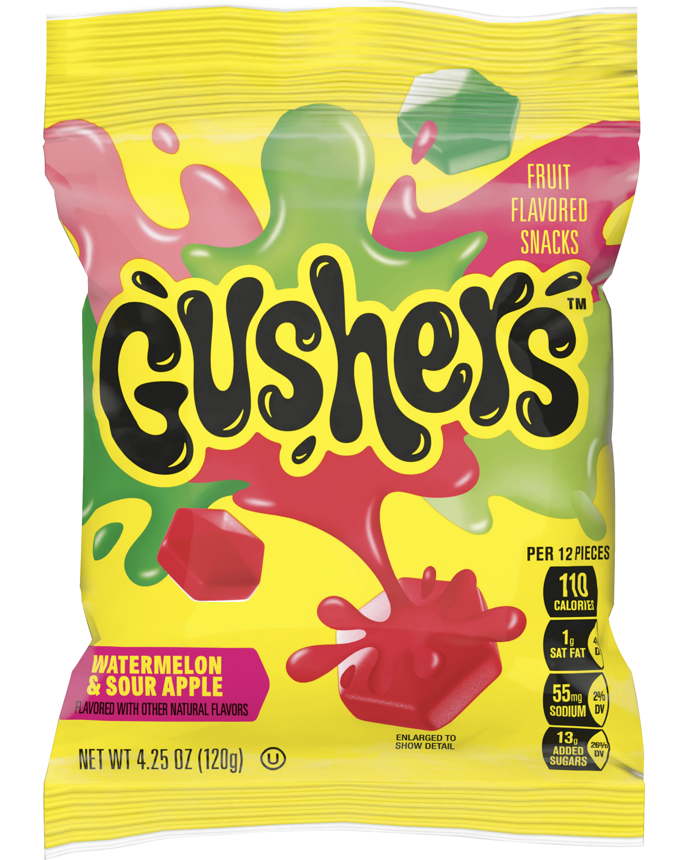GUSHERS WATERMELON/SOUR APL  4.25OZ