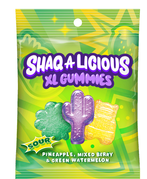 SHAQ-A-LICIOUS GUMMI SOUR PEG 6.2OZ