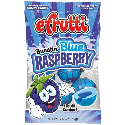 EFRUITI GUMMI BRSTN BL RSPBRY 2.6OZ