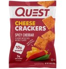 QUEST CRACKER SPICY CHEDDAR 8CT