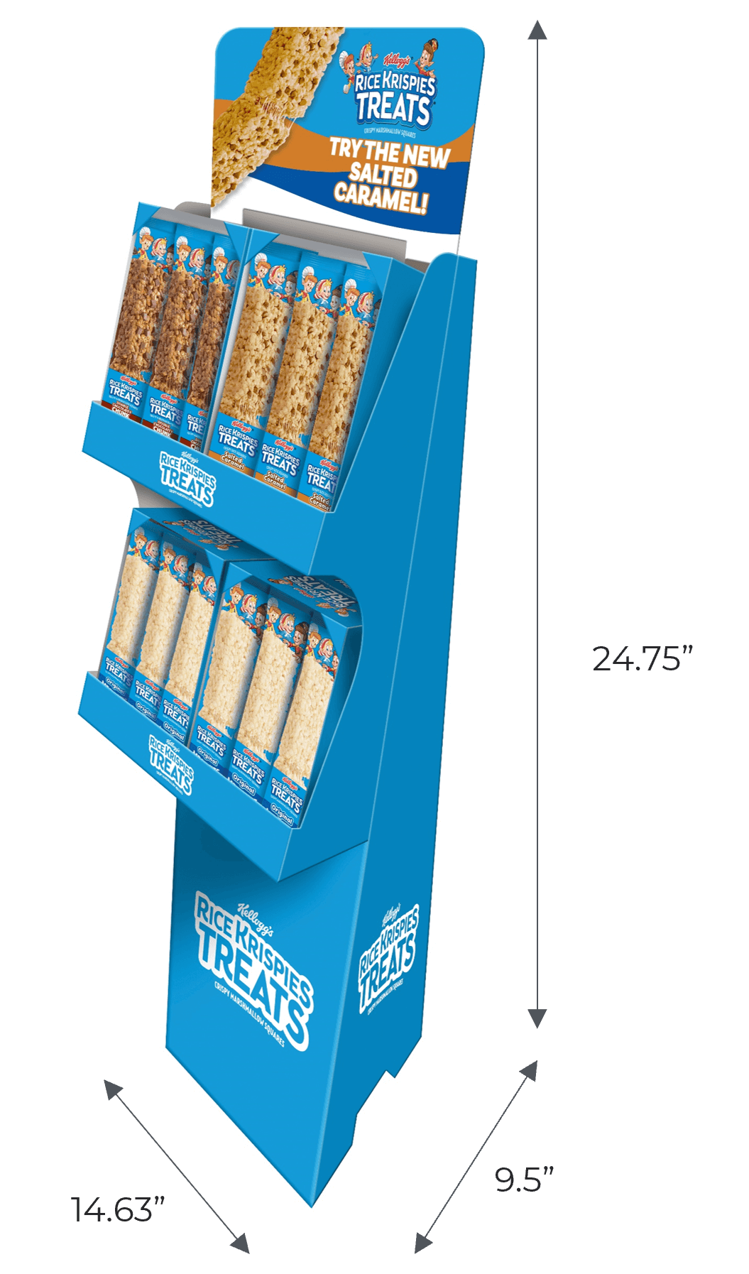 SI RICE KRISPIE MEGA BAR 3FLVR 48CT