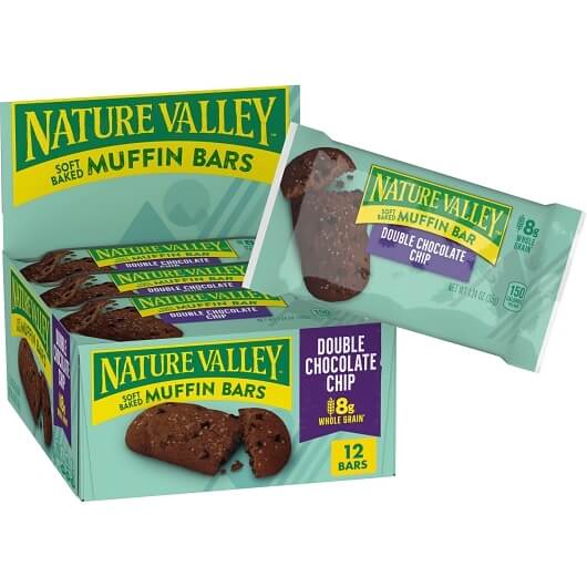 NAT VLY MUFFIN BAR DBL CH CHIP 12CT