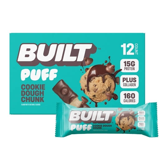 BUILT COOKIE DOUGH CHUNK PUFF 12CT