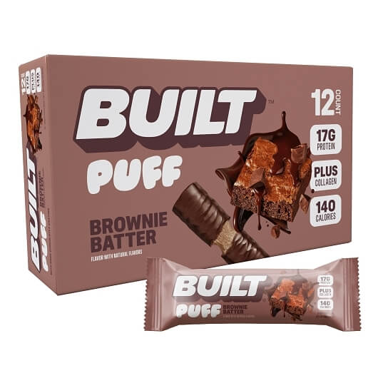BUILT BROWNIE BATTER PUFF 12CT