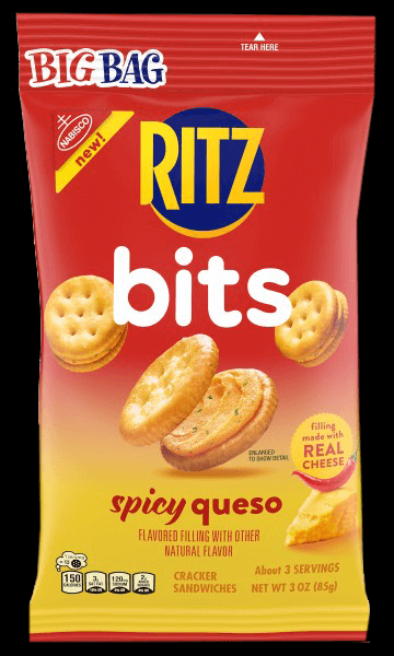 NABISCO BIG BAG RITZ BITS SPICY 3OZ