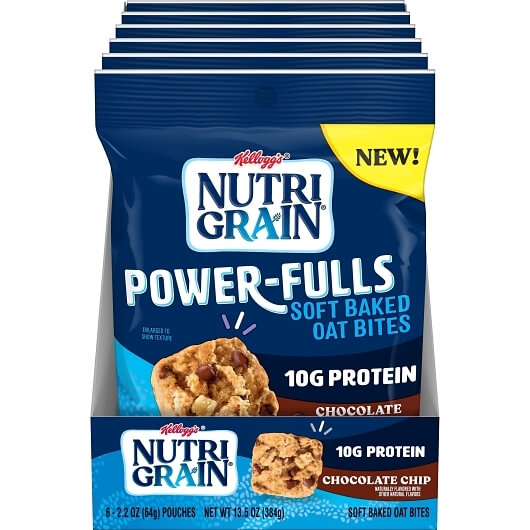 NUTRI GRAIN PWRFLS CHOC CHIP    6CT