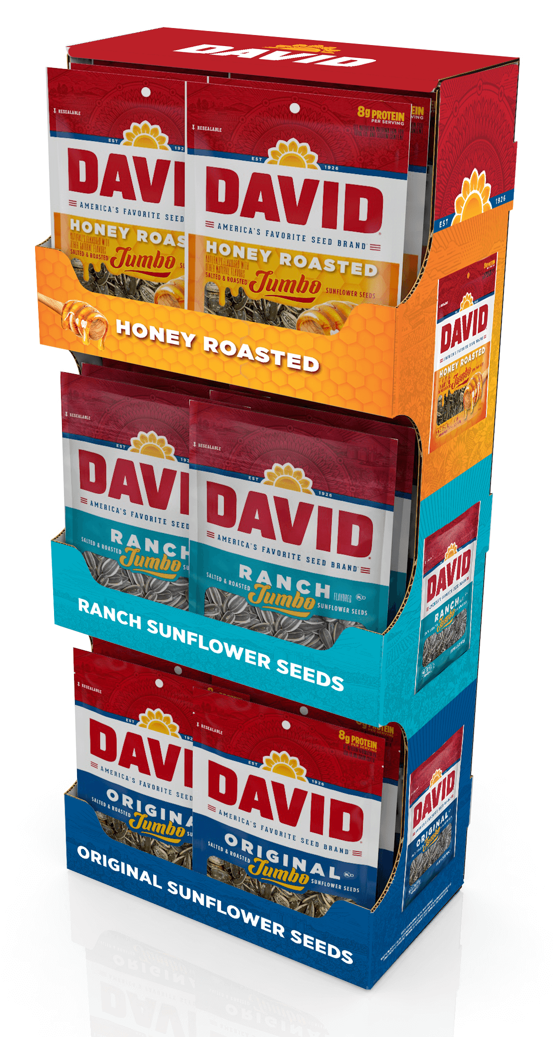 SI DAVID & SON SNACKS 36CT
