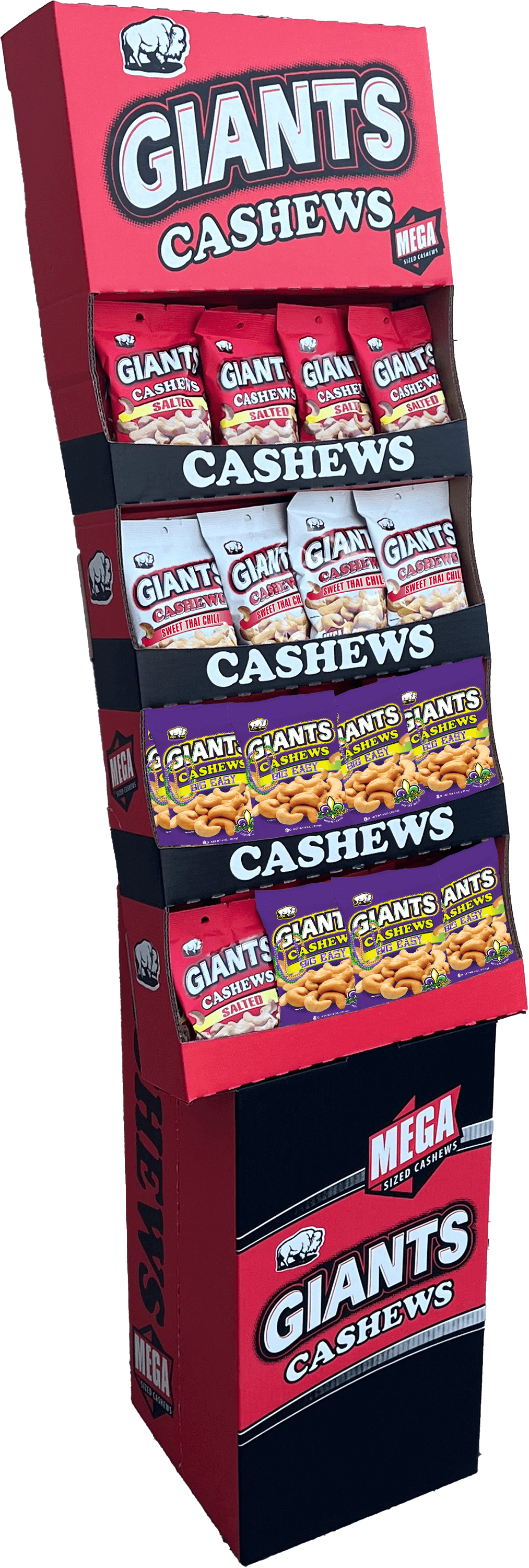 SI GIANT CASHEWS 3 FLAVOR 48CT