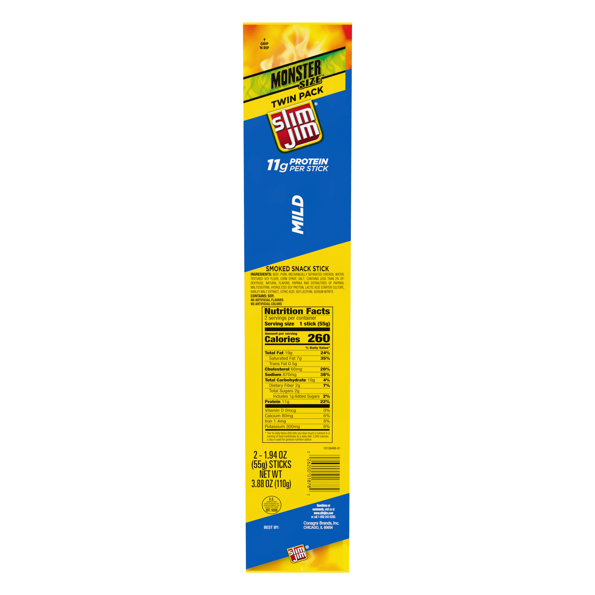 SLIM JIM MONSTER TWIN MILD 9CT