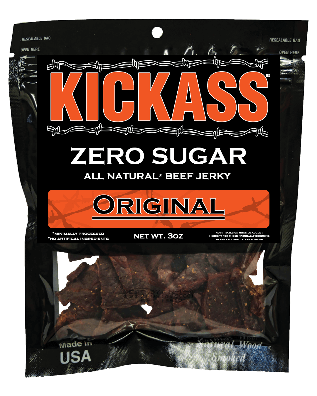 KICK ASS ORIG ZERO SUGAR JRKY 6/3OZ