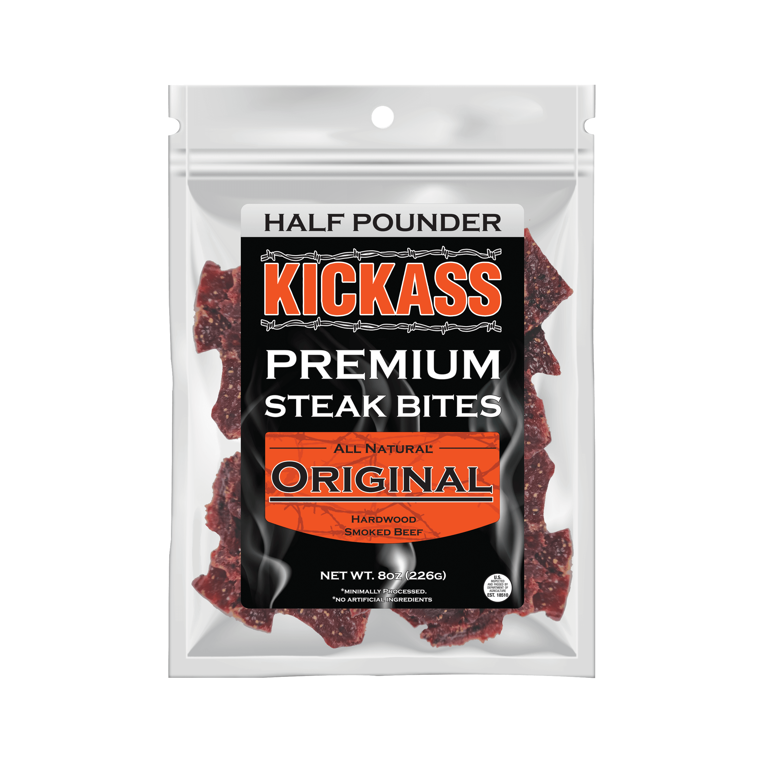 KICK ASS PREM STK BITES ORIG 8OZ