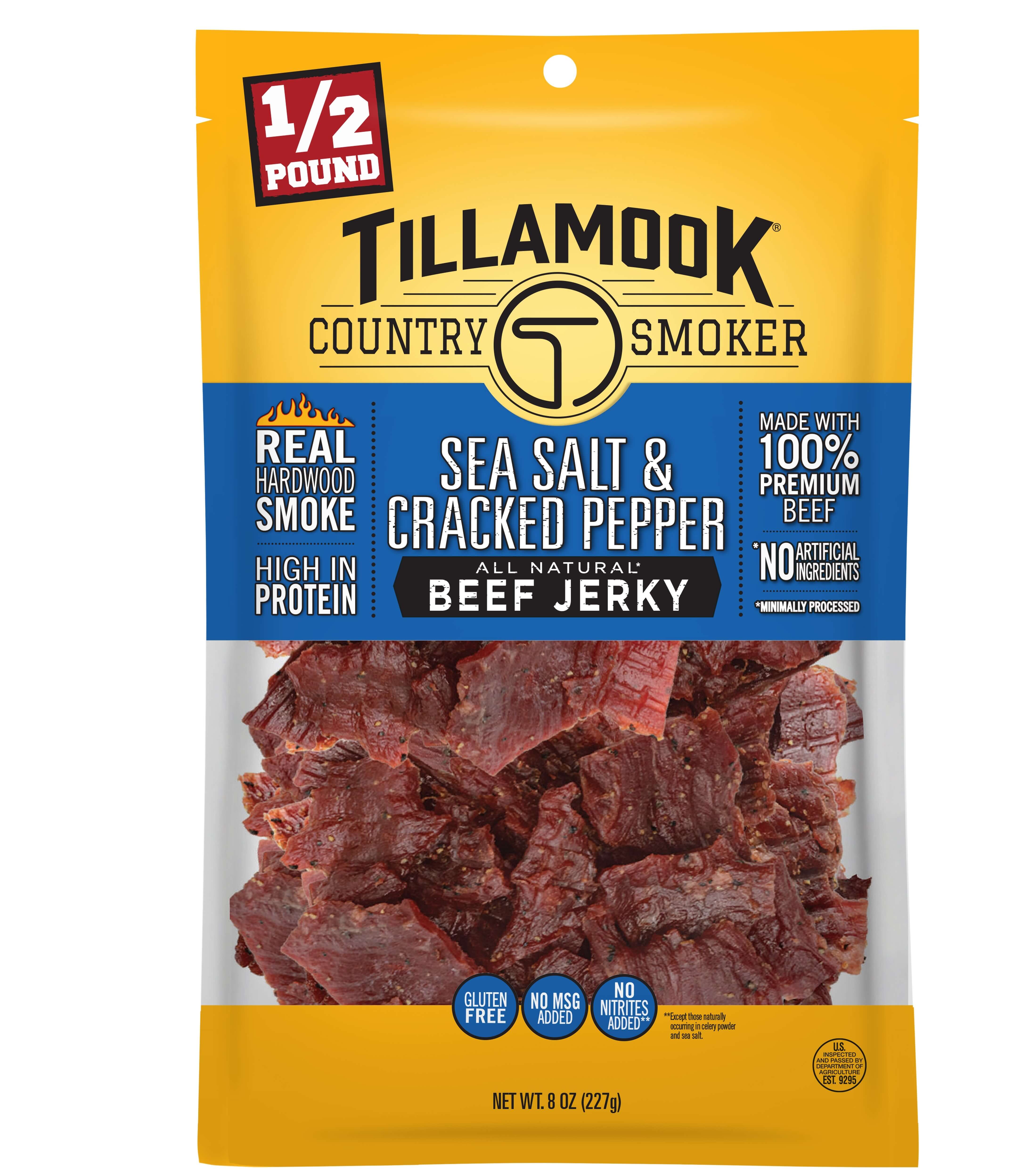 TLMK 8OZ SEA SALT/PEPR BF JERKY 8OZ
