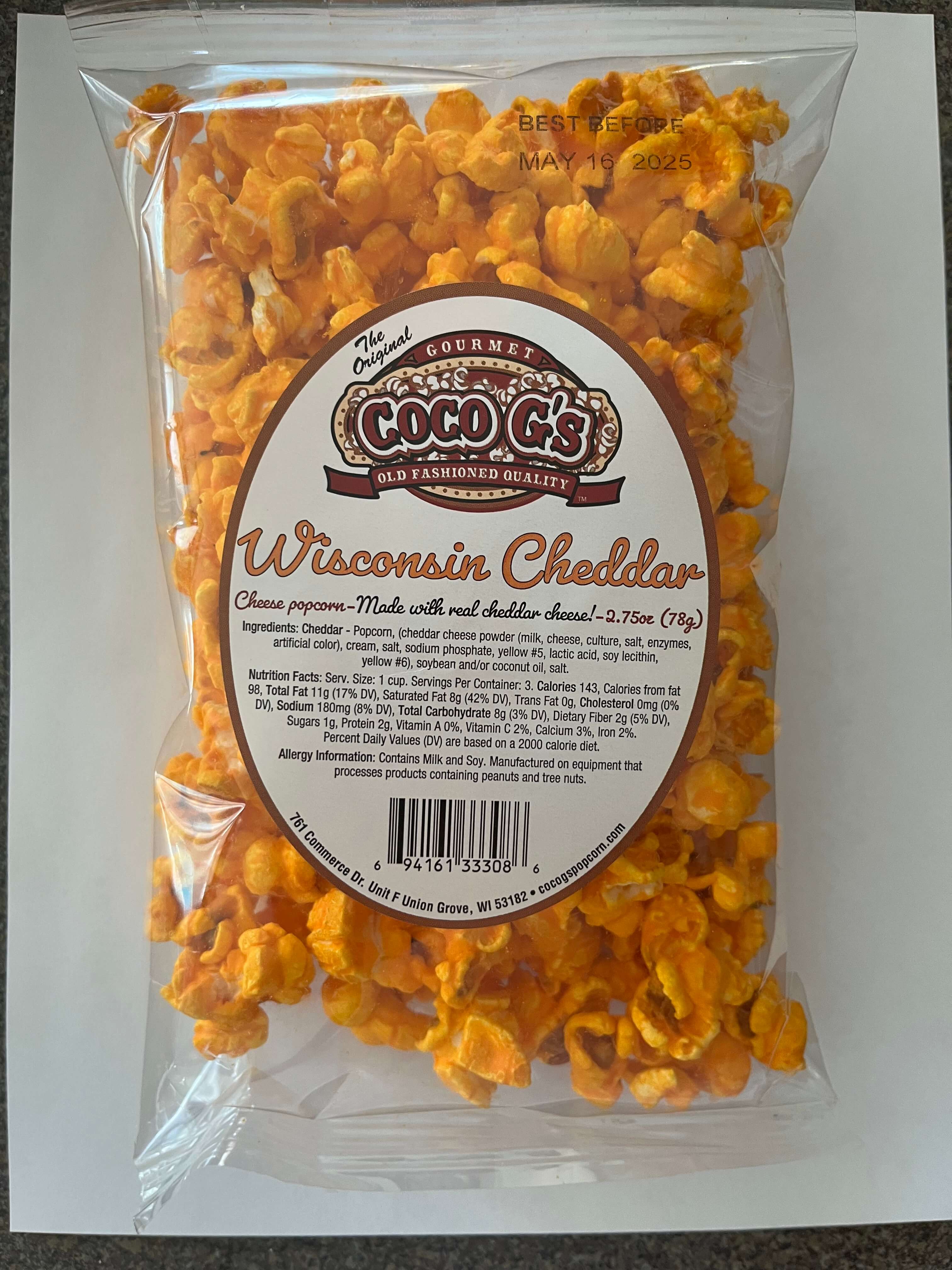 COCO GS POPCORN CHEESE 2.75OZ