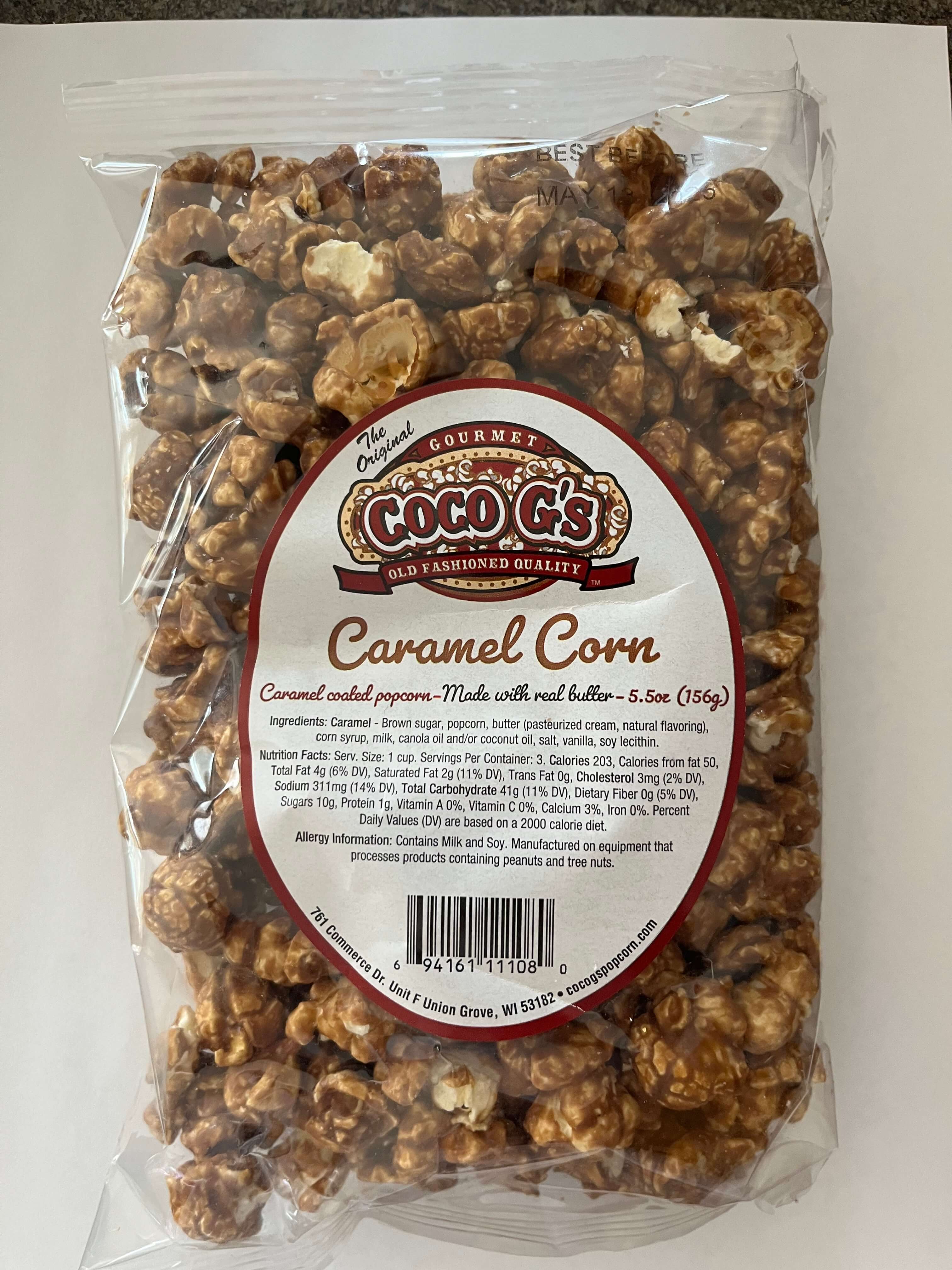 COCO GS POPCORN CARAMEL 5.5OZ