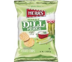 HERRS DILL PICKLE CHIPS       2.5OZ