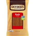 SNYDER PRETZEL RODS            12OZ