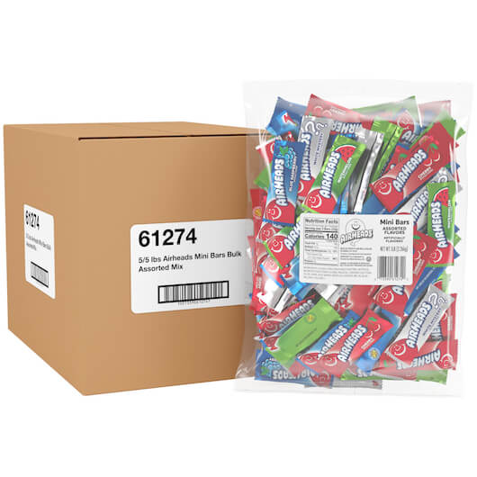 AIRHEADS ASST MINI BULK CANDY 80OZ