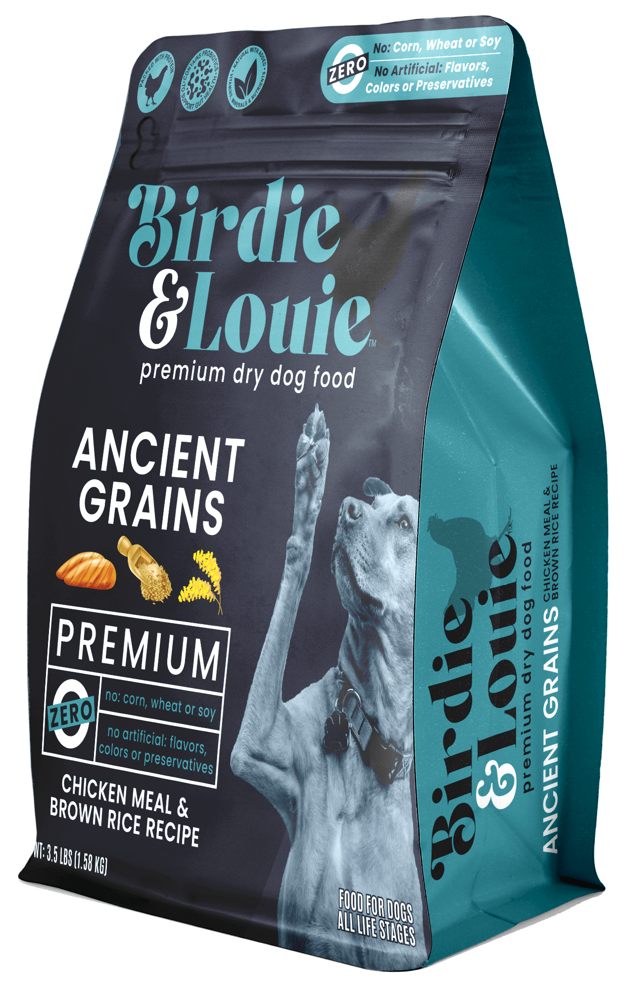DOG FOOD DRY B/L CHIX/BRN RICE 3.5#