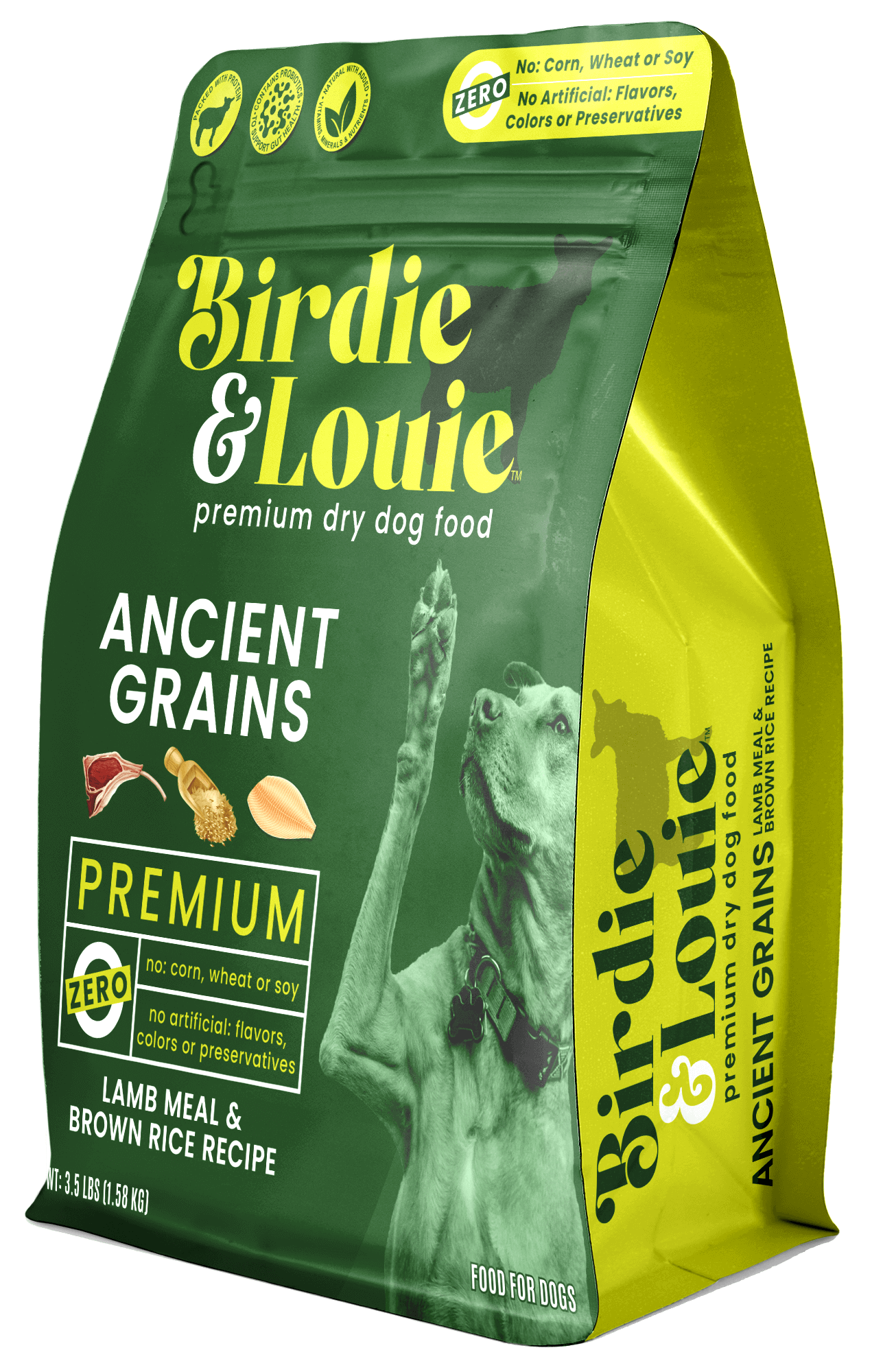 DOG FOOD DRY B/L LAMB/BRN RICE 3.5#