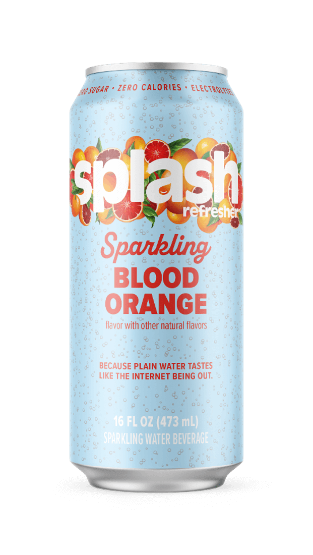 WATER SPLASH CAN SPRK BLD ORNG 12CT