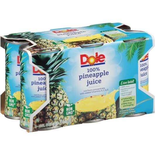 DOLE PINEAPPLE JUICE 48/6OZ