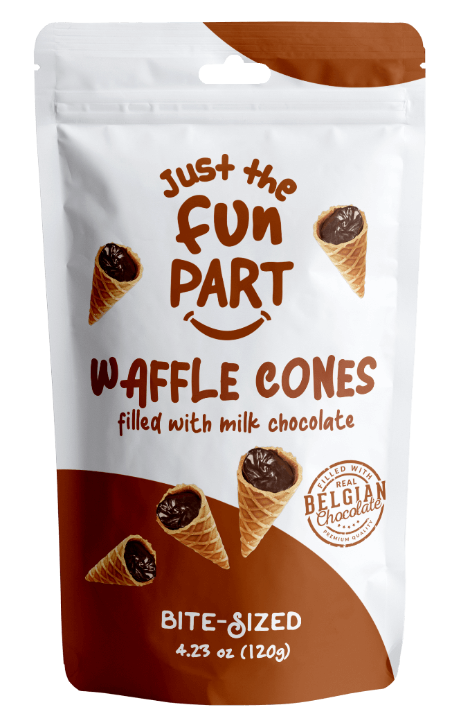 WAFFLE CONES MINI MILK CHOC     6CT