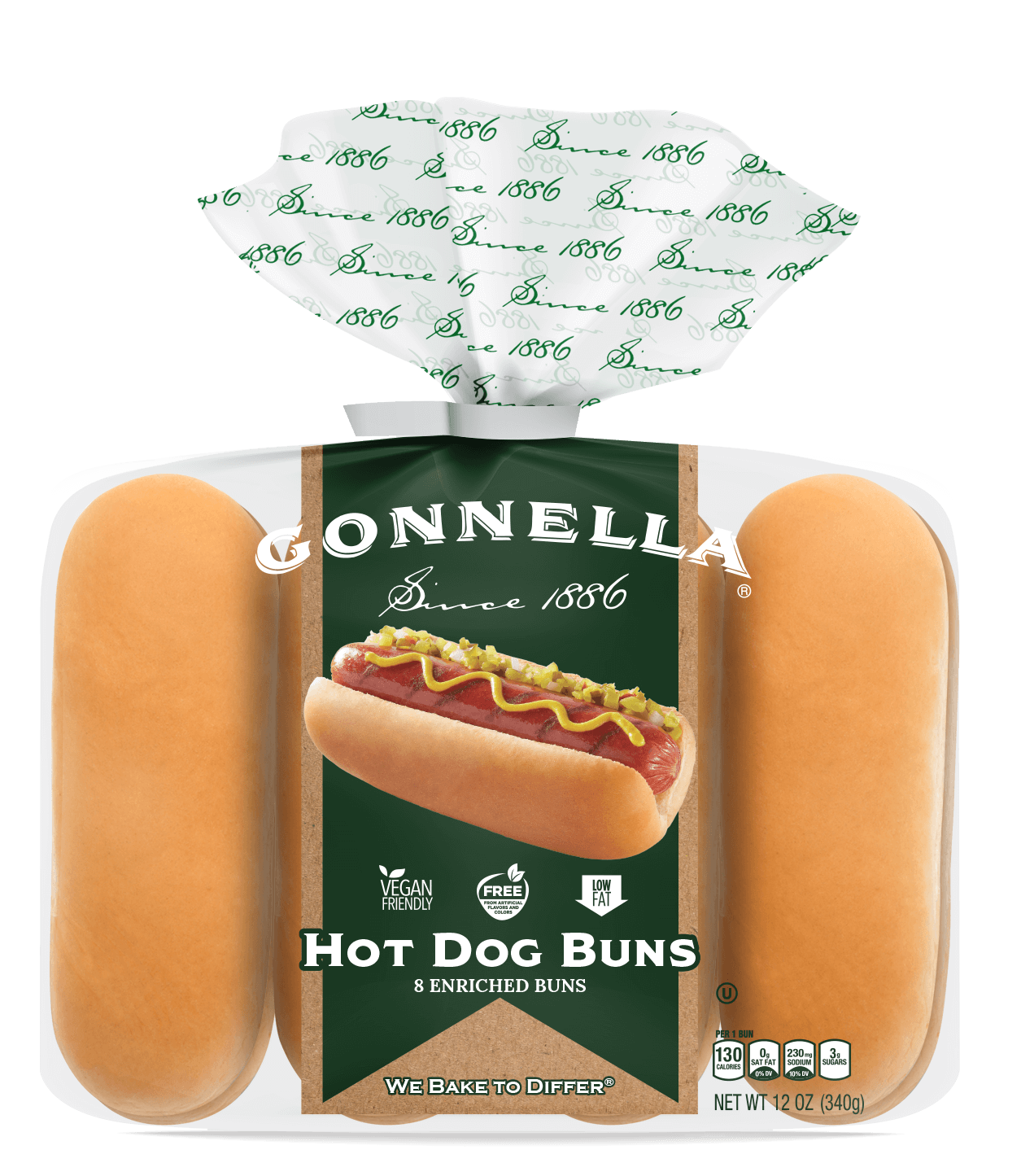 BUN HOT DOG GONNELLA 8/8PK