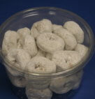 DONUT TUB POWDERED MINI      8/13OZ