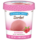 ICE CREAM SORBET RASPBERRY   6/16OZ