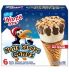 ICE CREAM NUTTY SUNDAE CONES  6/6PK