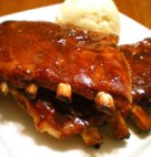 Ribs Pork W/sauce Fc 1/2 Rack  14ct