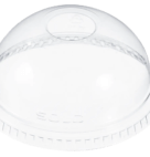 LID PL DOME W/HOLE DLR24   10/100CT