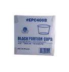 PORTION CUP PL BLACK 4OZ 50/50