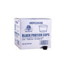 PORTION CUP PL BLK 2OZ EMP    50/50