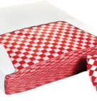 WRAP SAND DRYWAX RED CHECK 12X12 1M