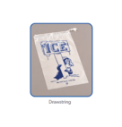 BAG PL ICE DRAWSTRING 20#     250CT