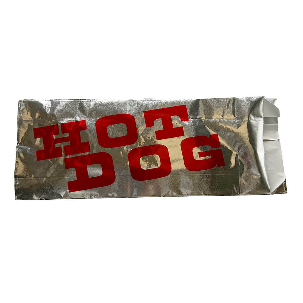 BAG FOIL/PAPER HOT DOG PRINT 1M