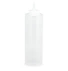 SQUEEZE BOTTLE-PLASTIC-CLEAR  12 OZ