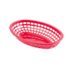 BASKET PL OVAL 9″ RED