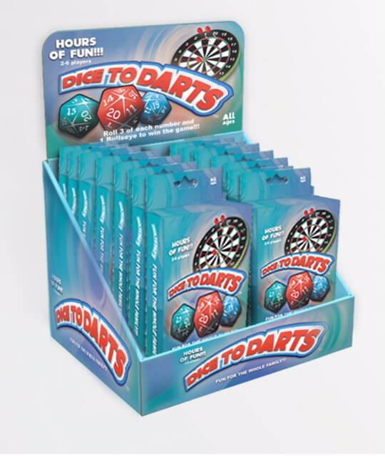 TOY DICE TO DARTS GAME 24CT