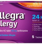 ALLEGRA ALLERGY 24HR TAB      4/5CT