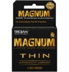 TROJAN CONDOM MAGNUM THIN LUB 6/3PK