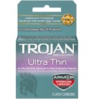 TROJAN ULTRA THIN+SPERMICIDE  6/3PK