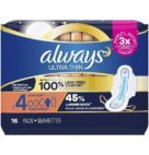 ALWAYS ULTRA THIN OVERNIGHT 16CT