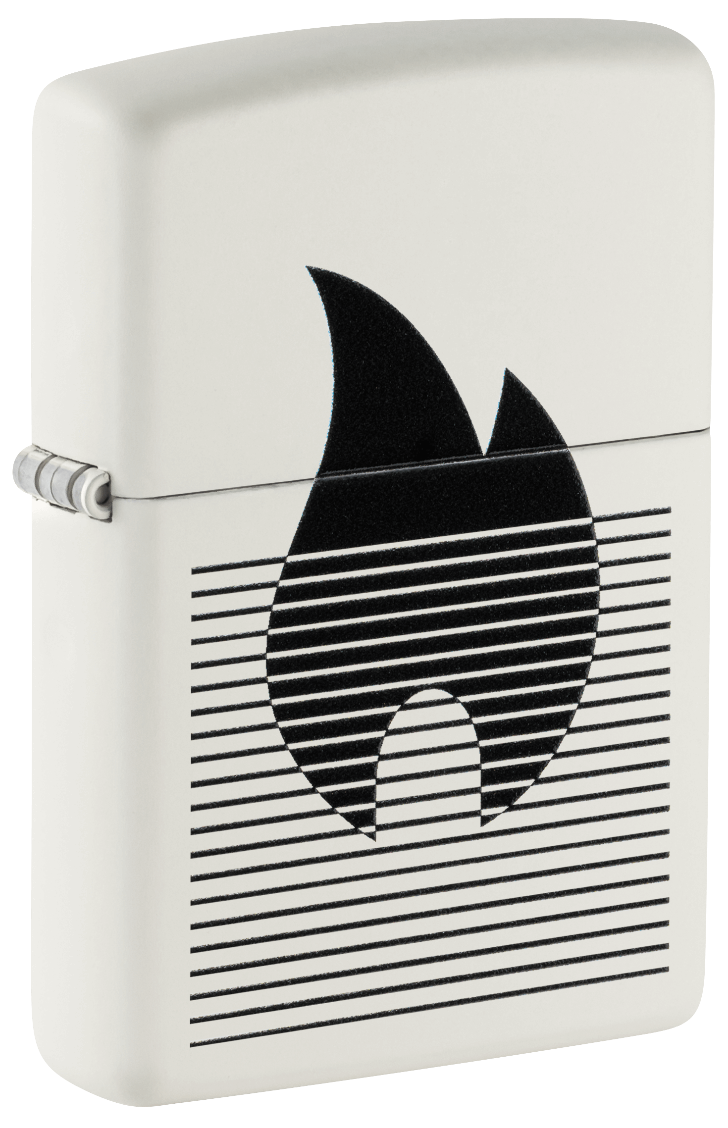 LIGHTER ZIPPO STRIPE FLAME WHITE EA