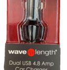 WAVE L 4.8 AMP DUAL USB CAR CHARGER